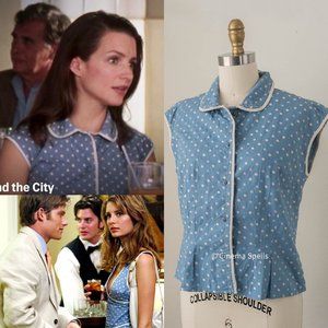 ☀️2000s Polka Dot Blouse ASO Charlotte in Sex And The City / Marissa The OC -10